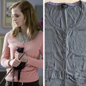 Topshop Knitted Scoop Neck Cardigan ALT ASO Hermione Granger